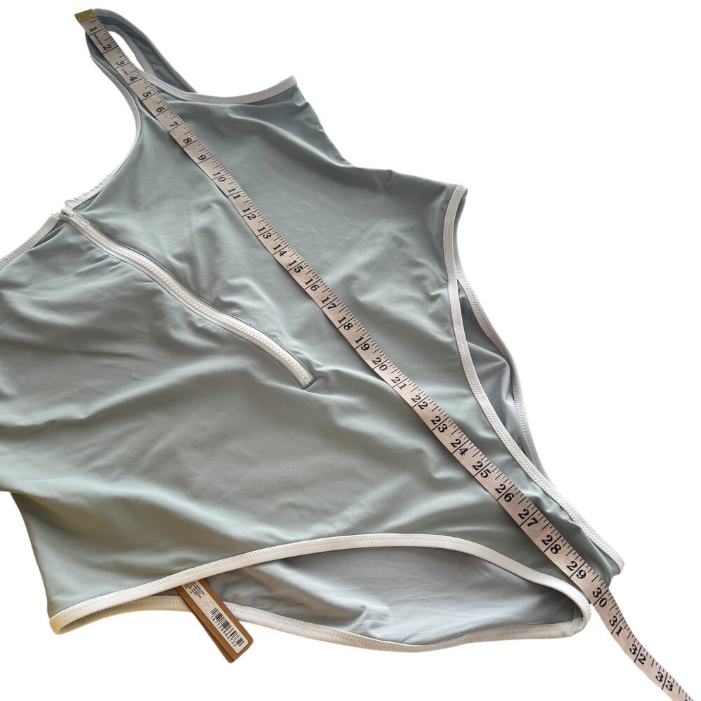 NWT SKIMS  Zip Up Swim Scoop Neck One Piece - Pacific Plus Size‎ 3X New XXXL - Picture 15 of 15